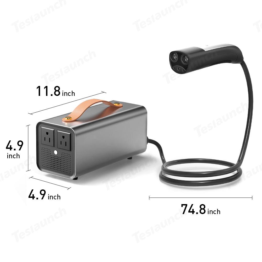 Tesla All-In-One V2L Smart Charger for Model 3/Y/S/X - Compatible in North America - Evooor