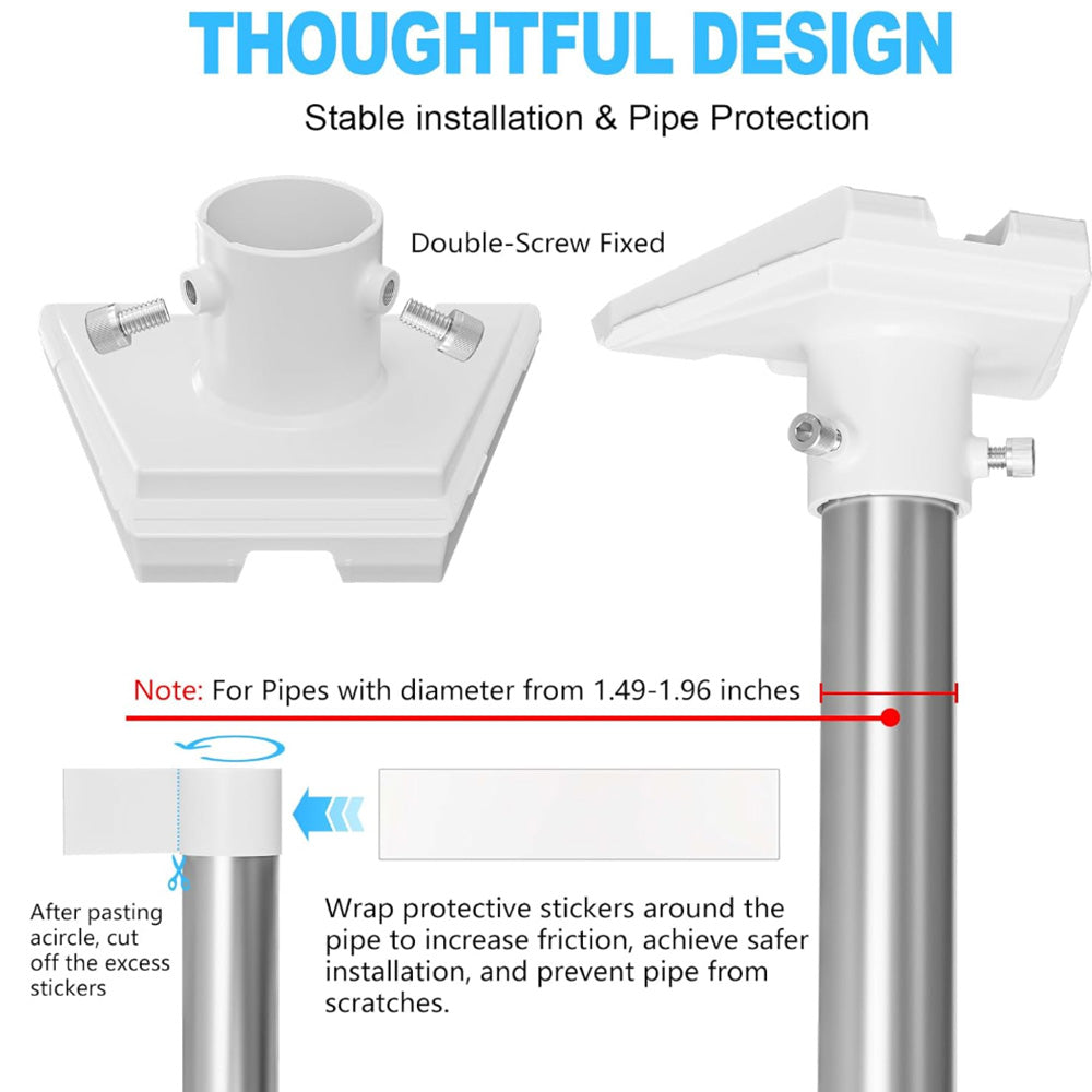 Starlink Dish Pole Mount Adapter Kit - Securely Attach Gen3 Satellite Dish - Evooor