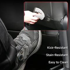 Leather Kick Mat Seat Back Protector for Tesla Model Y Juniper 2025+ - Evooor