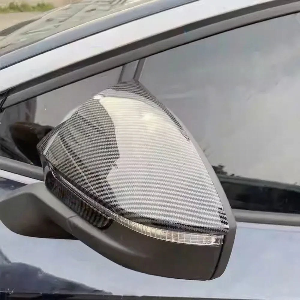 ABS Bull Horn Style Rearview Mirror Covers For VW ID.4 2021–2025 (2PCS) - Evooor