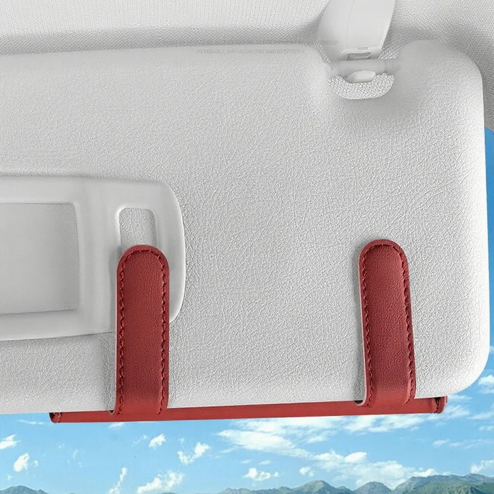 Leather Car Visor Glasses Holder For VW ID.3 2021-2025 - Evooor