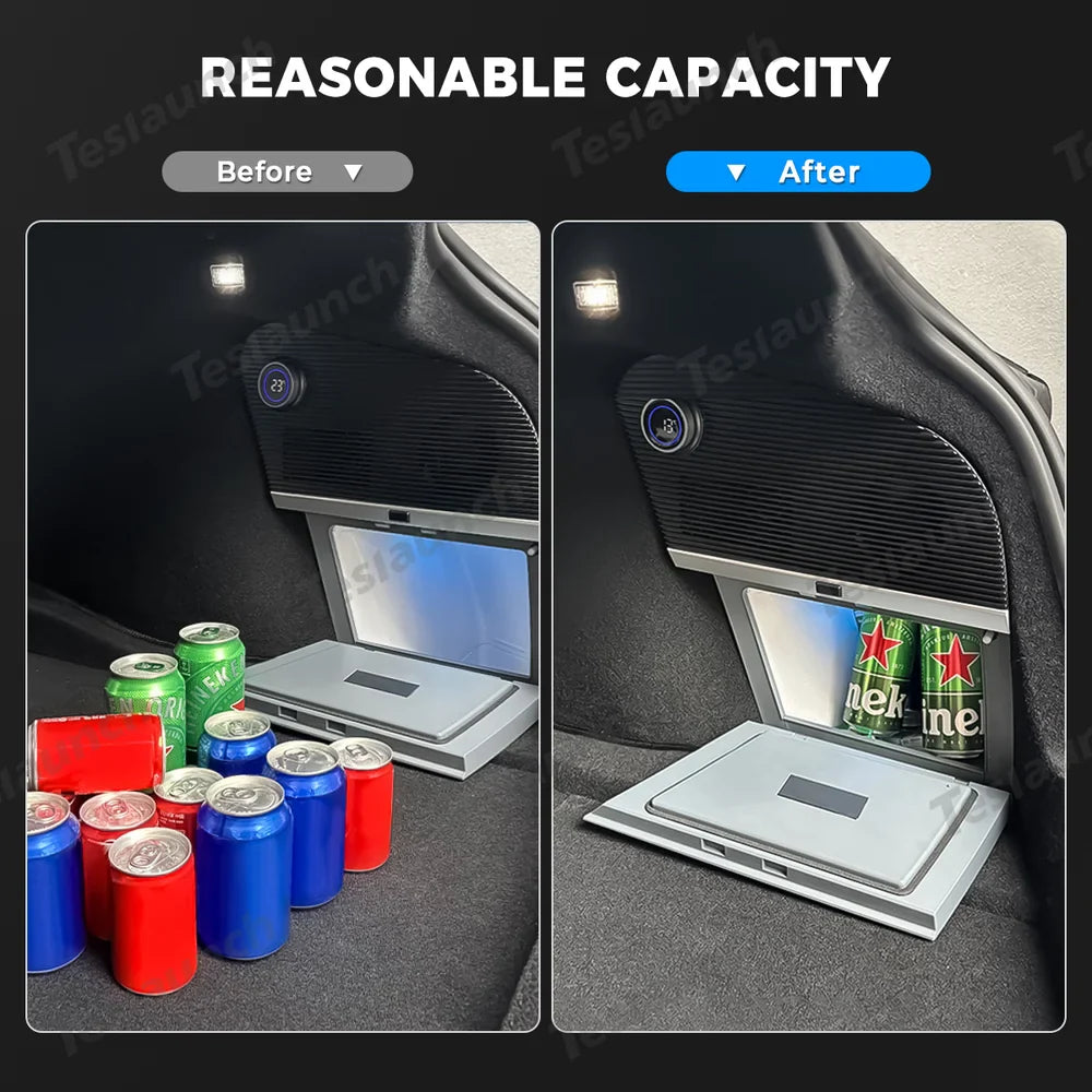 Highland 2024+ Tesla Model 3 10L Quiet Rear Trunk Mini Fridge – Compressor Cooling System - Evooor