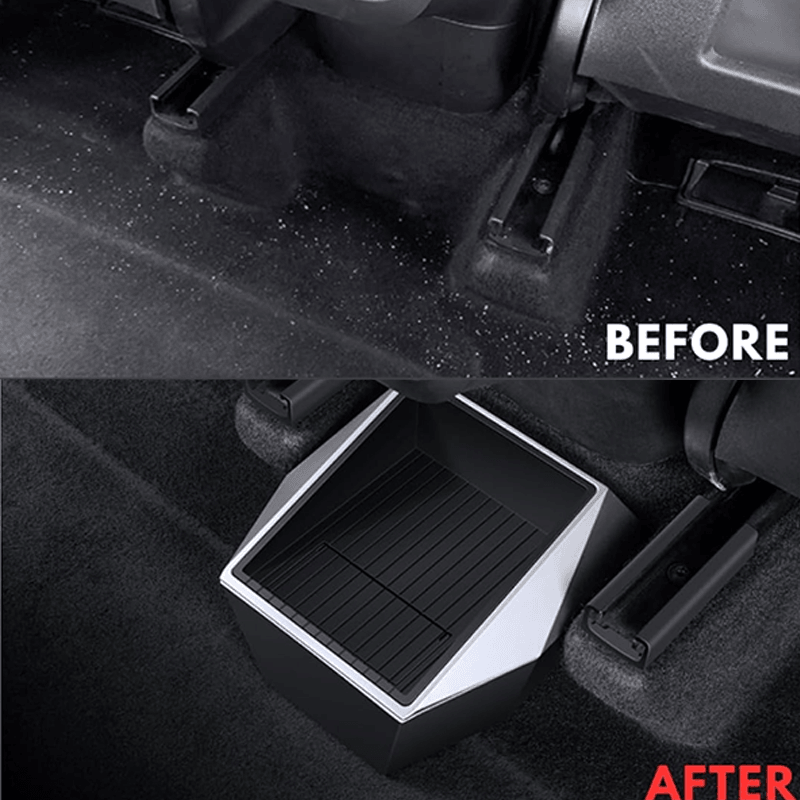 Premium Rear Cargo Organizer Compatible with Tesla Model Y 2021+ - Cybertruck-Inspired Design - Evooor