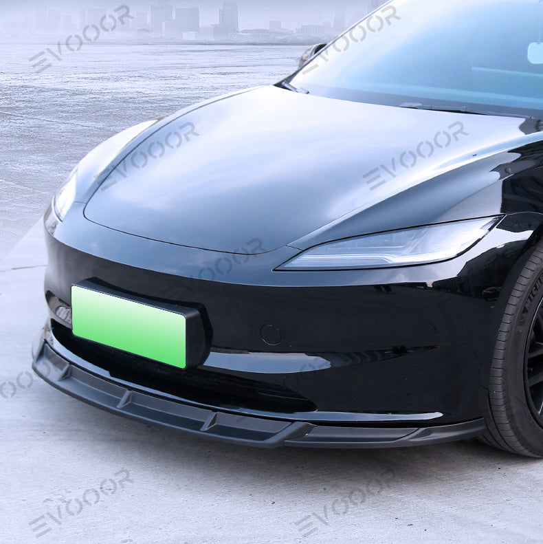 2024 Model 3 Highland Sports Style Front Bumper Lip Kit for Tesla