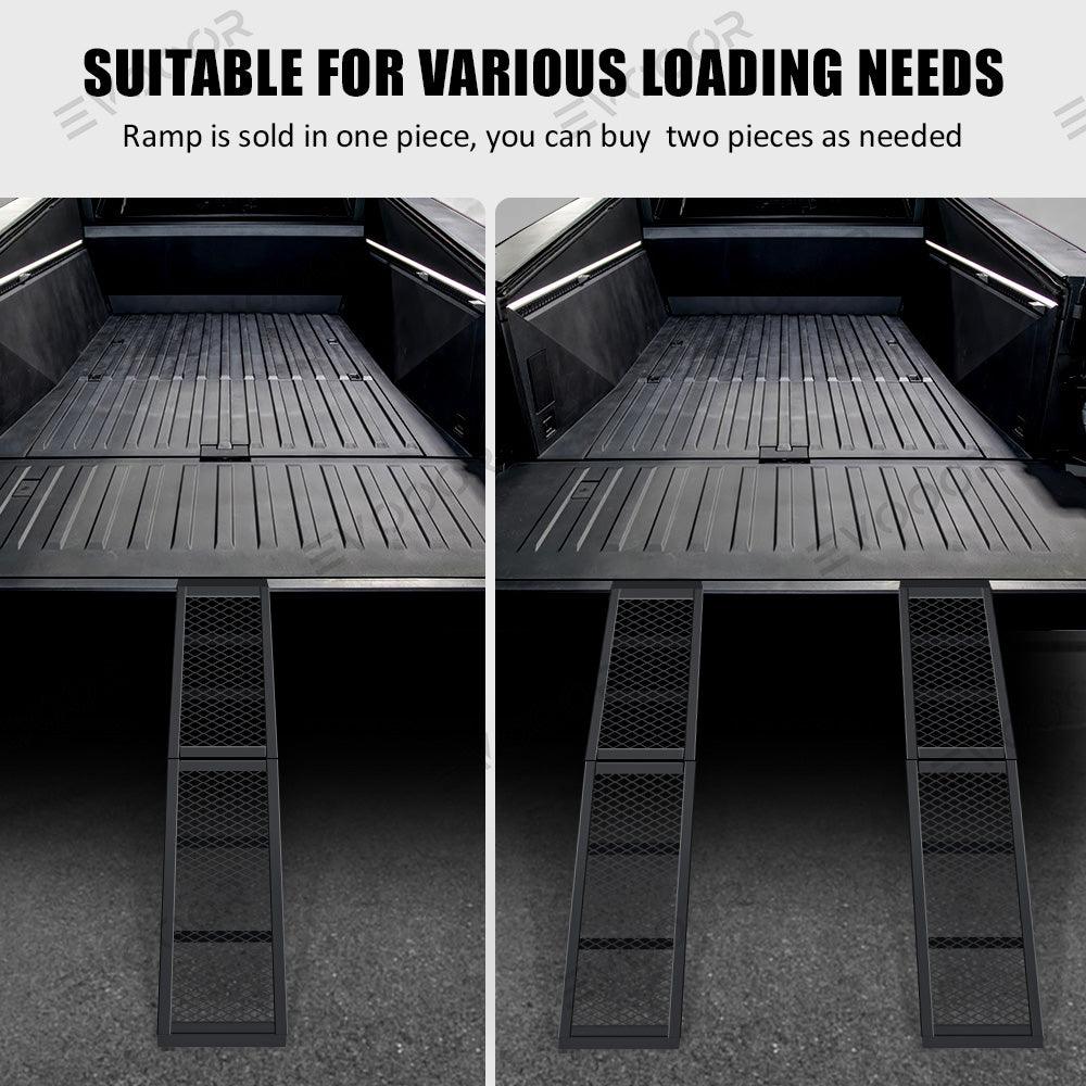 Foldable Heavy-Duty Steel Loading Ramp for Tesla Cybertruck - Evooor