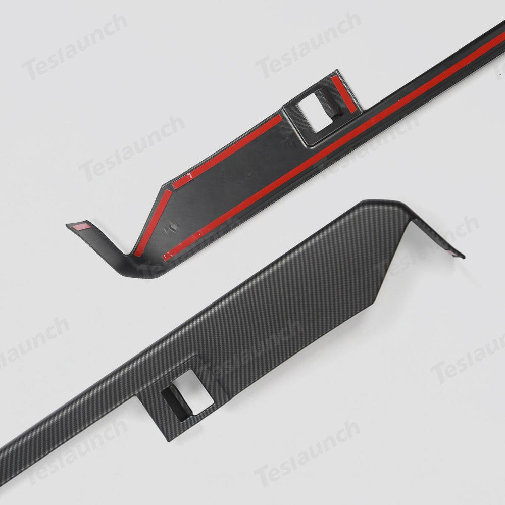 Carbon Fiber Pattern ABS Door Armrest Covers Set for Cybertruck - Front and Rear (4 Pieces) - Evooor