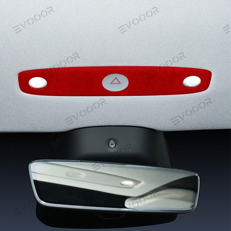Tesla Alcantara Front Reading Light Cover Sticker For 2024 Model 3 Highland - Evooor