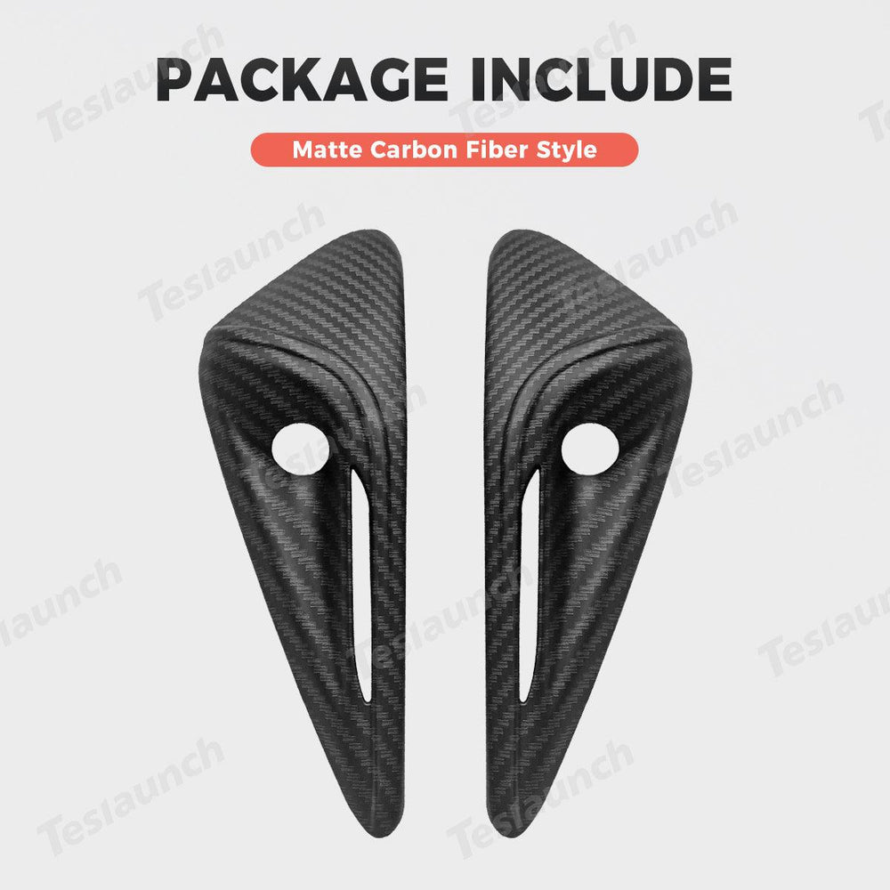 Carbon Fiber Pattern Turn Signal & Side Camera Covers (ABS) for Tesla Model Y Juniper 2025+ - Evooor