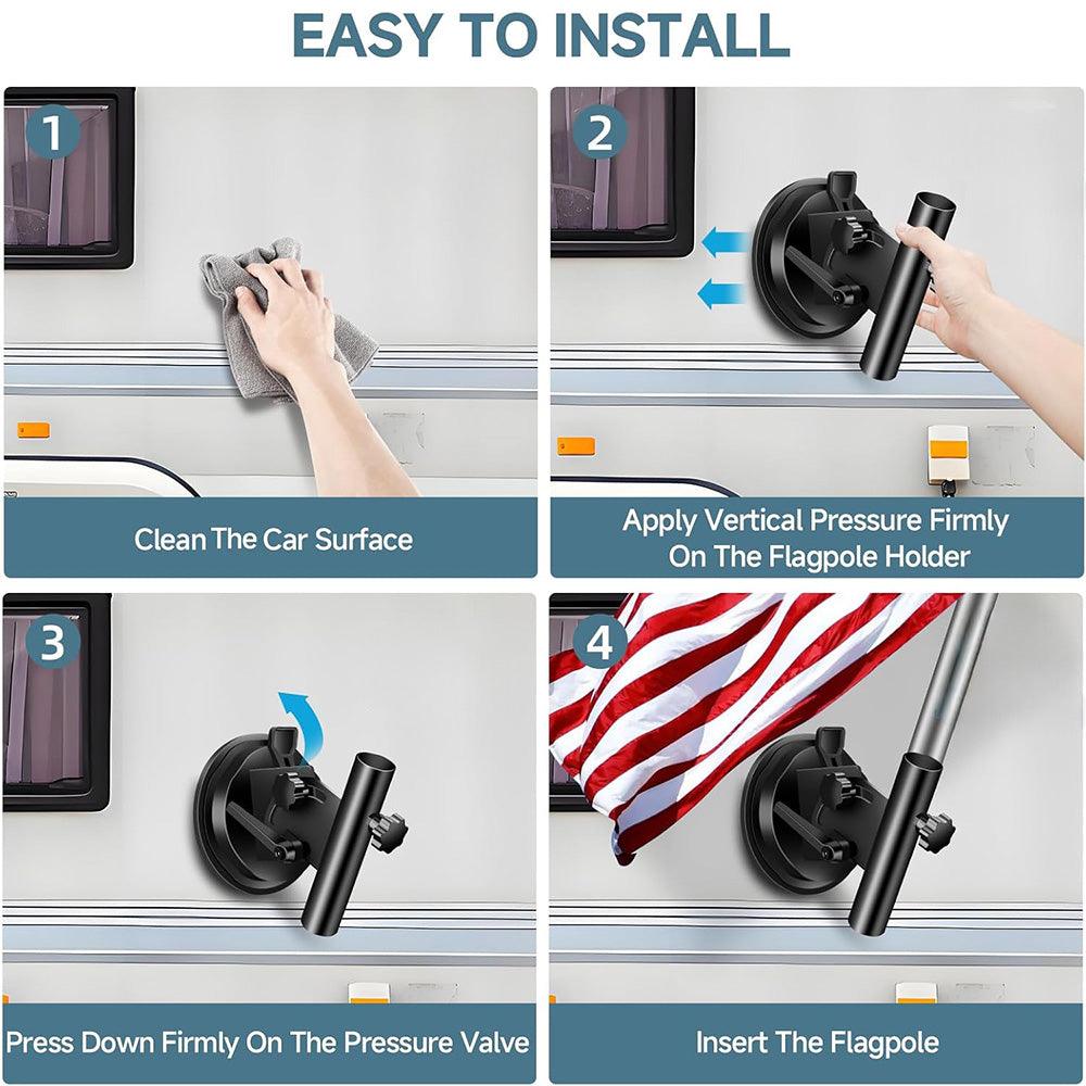 New Flag Pole Holder for Tesla Cybertruck - Evooor