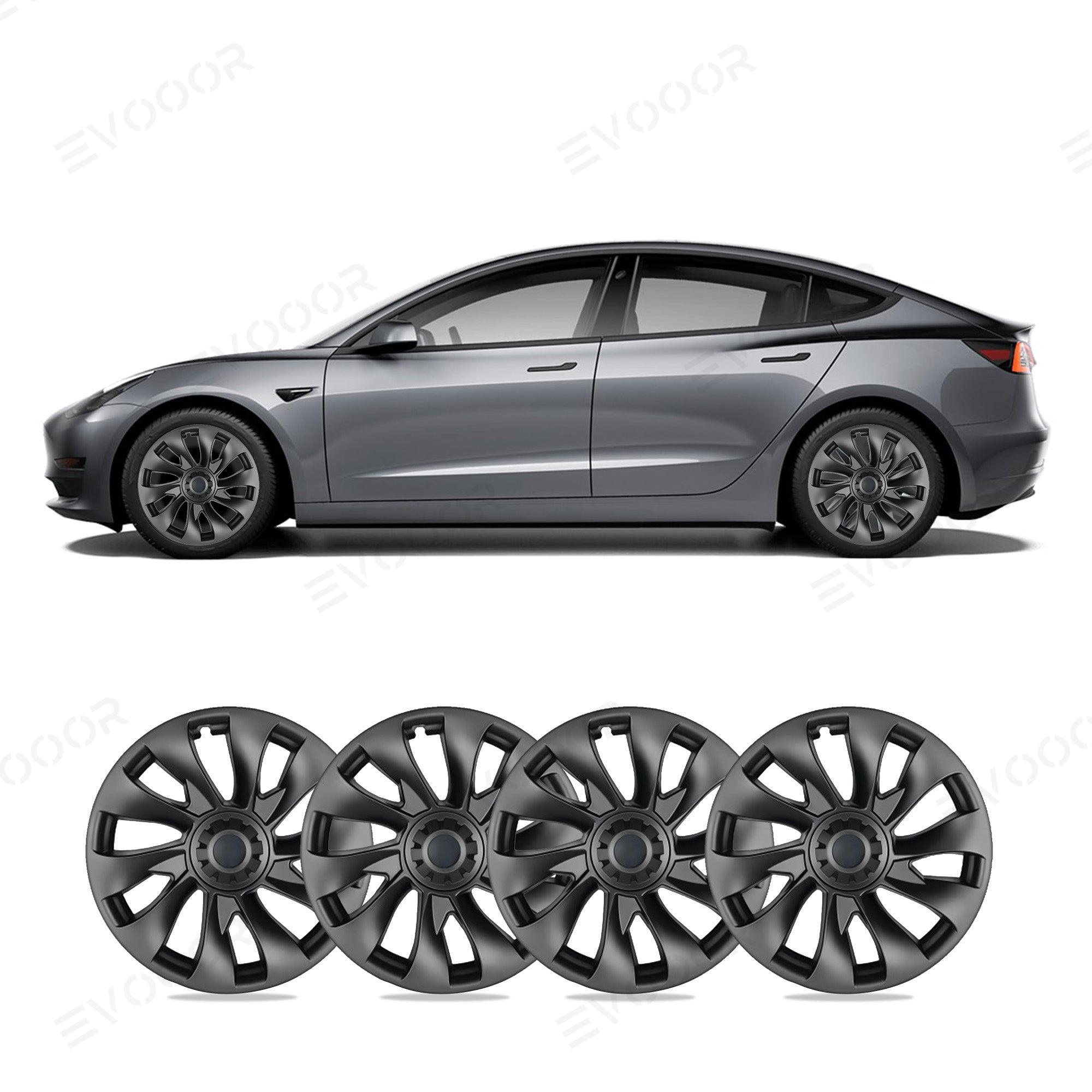 Model 3 18'' Aero Wheels Cover Hubcaps Replacement 4PCS for Tesla (2017-2023) - Evooor