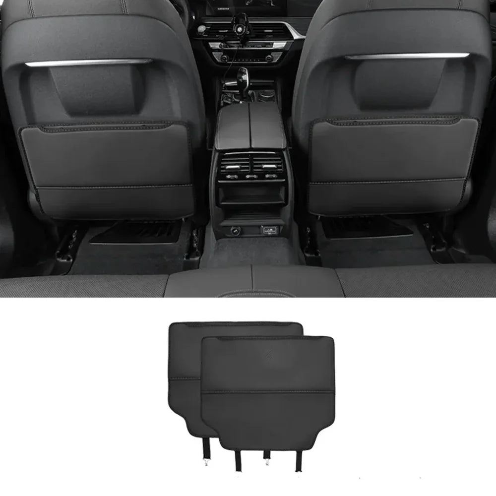 Leather Seat Back Anti-Kick Mat For VW ID.3 - Evooor