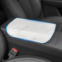 Leather Center Console Armrest Cover for Tesla Model Y Juniper 2025+