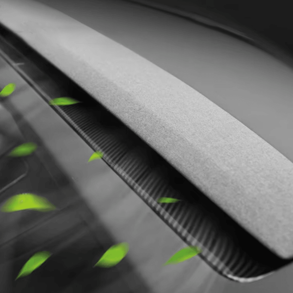 Carbon Fiber Pattern Split Dashboard Cover and Air Outlet Cover Set for Tesla Model 3 - Compatible with Highland 2024+ - Evooor