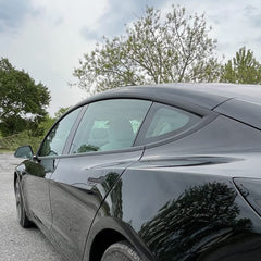 Rivestimento in vinile oscurante Tesla Chrome Elimina per Modello 3 2017-2023 - Nero opaco