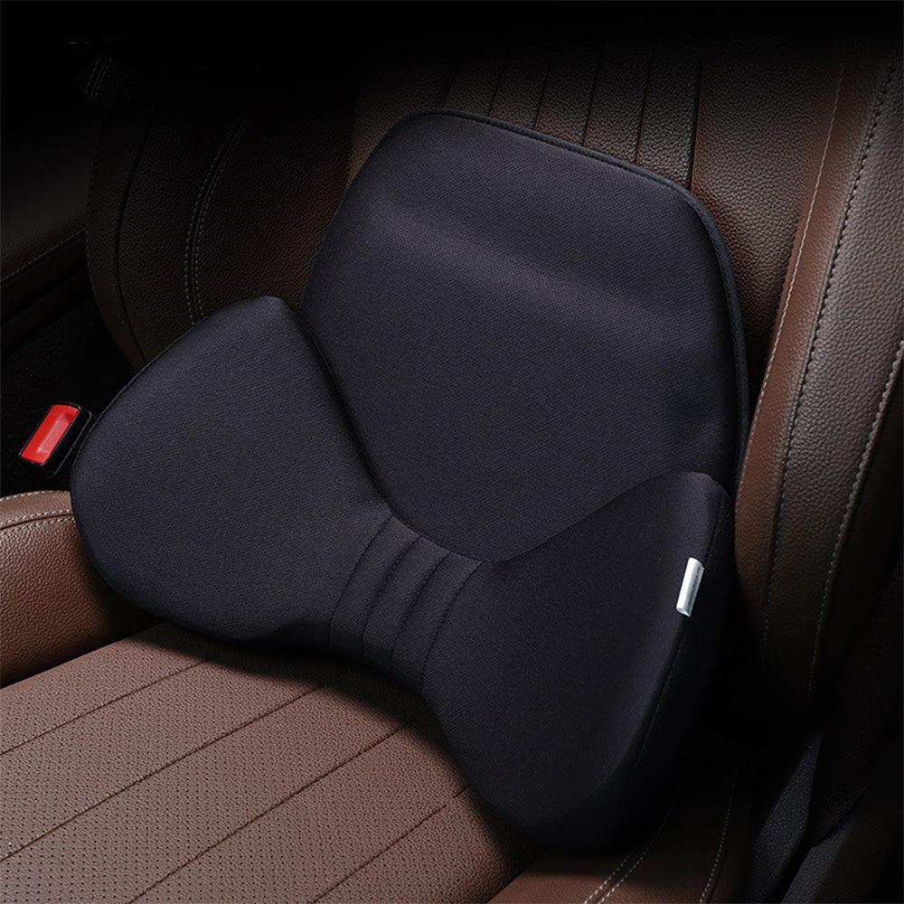 Breathable Lumbar Support Pillow with Ergonomic Ice Silk Cover - Universal Fit for Cars and Vehicles - Evooor