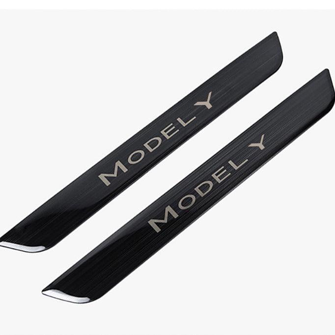 Tesla Model Y Door Sill Covers Vinyl Wrap Protector (2020-2023) - Evooor
