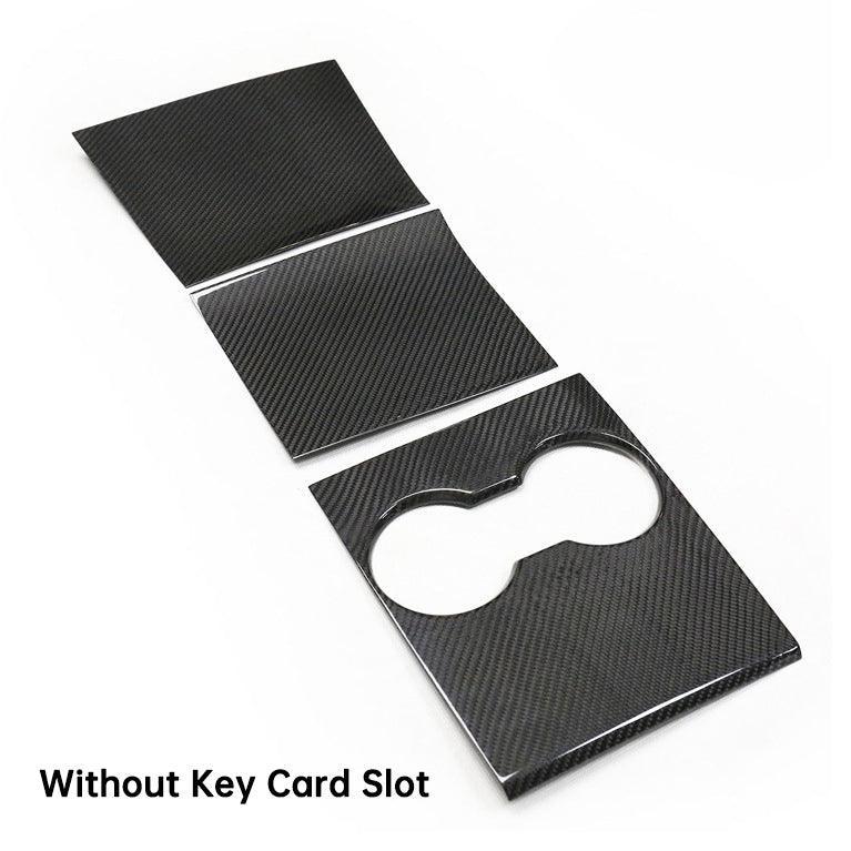 [Real Carbon Fiber] Model 3 Center Console Overlays, Decoration Wrap Cover (Gen. 1) for Tesla(2017-2020) - Evooor
