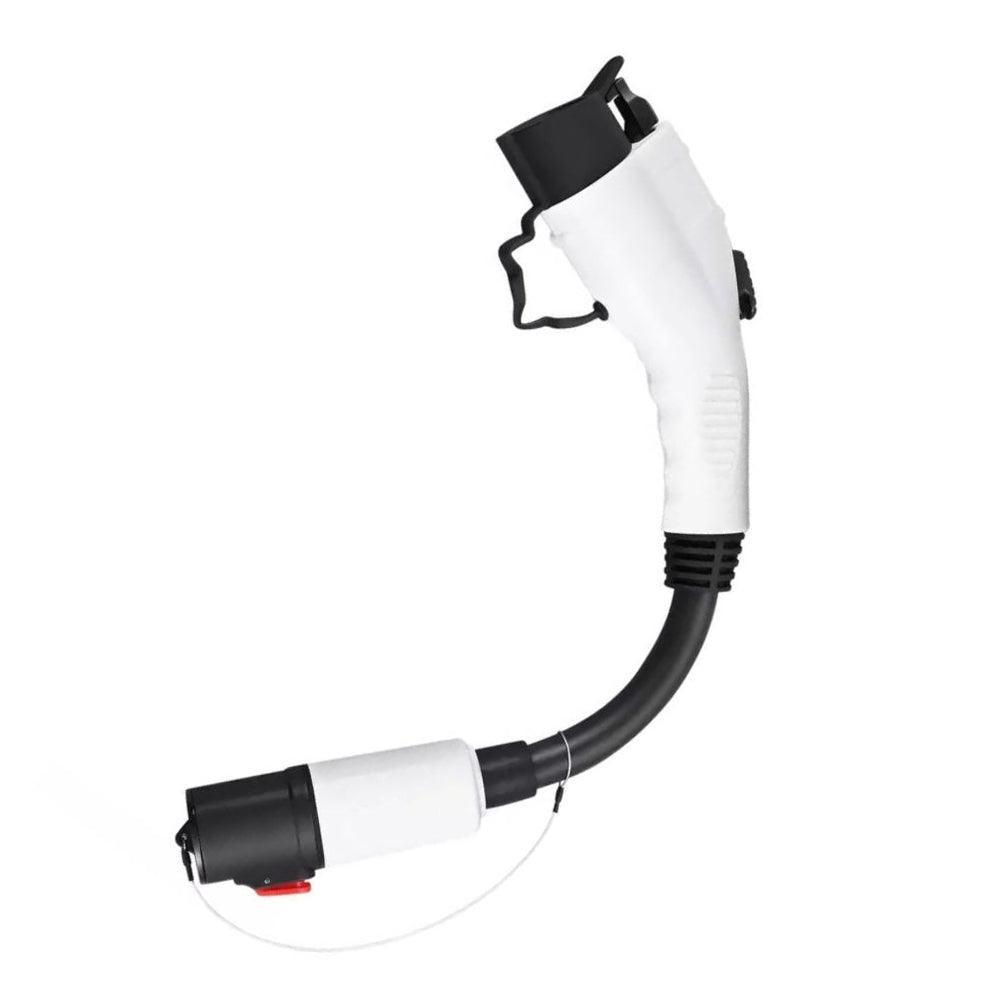 Model S/X/3/Y to J1772 Adapter Charger 60Amp / 250V AC Max, For Level 1 - Level 2 Charging, IP44 Weatherproof for Tesla - Evooor