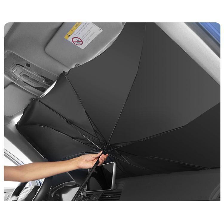 Tesla Model 3/Y/S/X(2012-2024) Foldable Umbrella Car Front Windshield Sunshade - Evooor