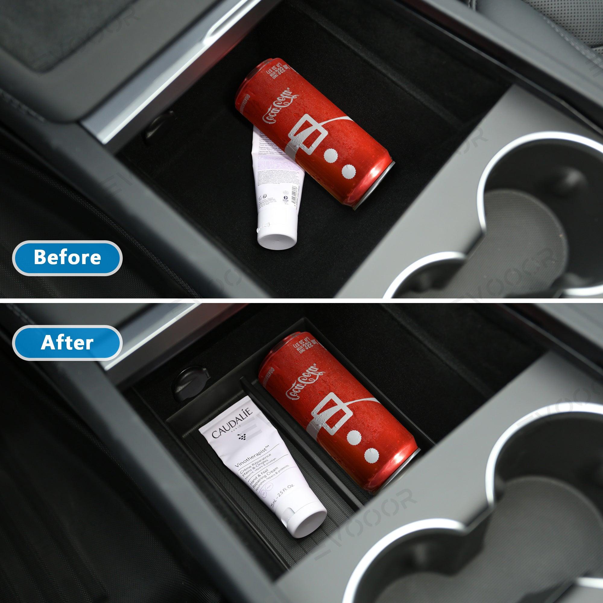 2024 Model 3 Highland Center Console & Armrest Box Underneath Storage Tray for Tesla - Evooor