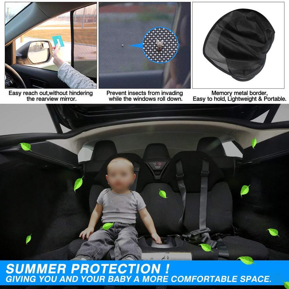 Whole Car Window & Sunroof Covercraft Dense Mesh Sunshade Kit (8 pcs) for Tesla Model X(2015-2020) Car Accesories - Evooor