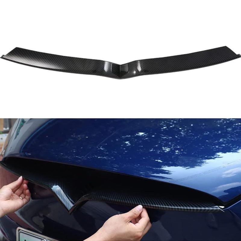 [Real Carbon Fiber] Front Center Grille Trim Strip for Tesla Model X 2016-2022 - Evooor