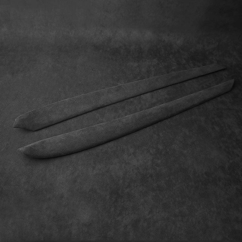 Model 3/Y Alcantara Interior Front Door Trim Panel Caps for Tesla Model 3 (2021-2023) and Model Y 2023 - Evooor