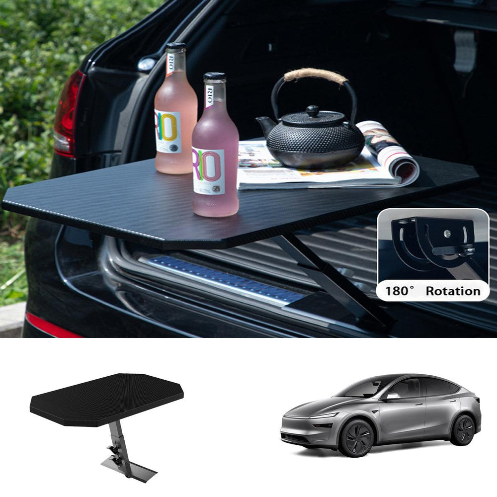 Collapsible Trunk Table: Easy Setup & Compact Design for Universal Vehicle Fitment - Evooor