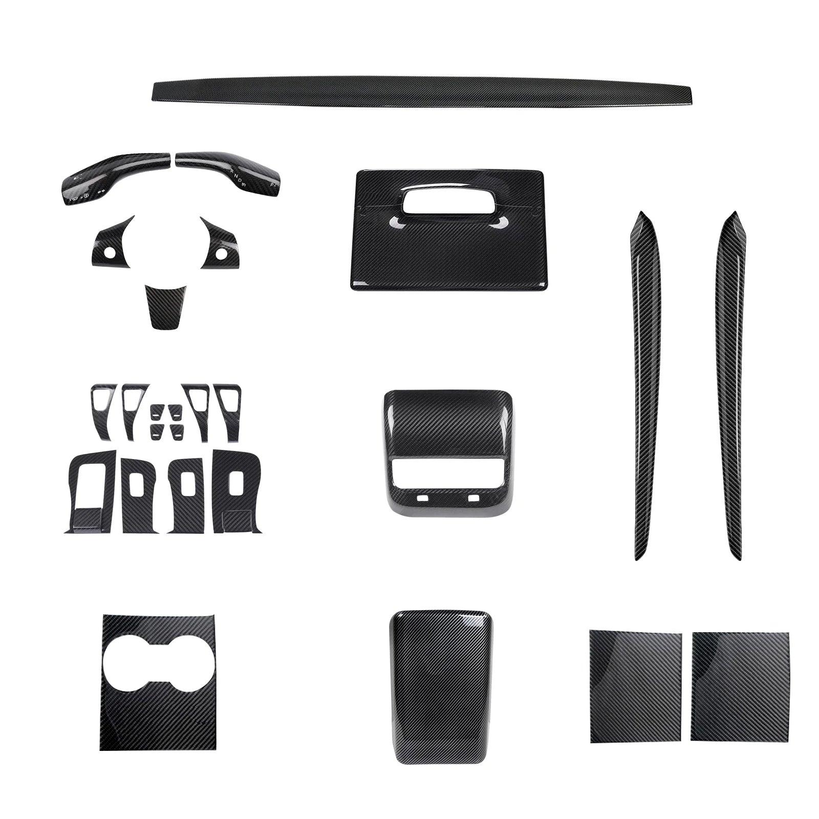 Premium Carbon Fiber Interior Trim Kit for Tesla Model 3 and Model Y - Upgrade Your Interior with High-Quality Wraps - Evooor