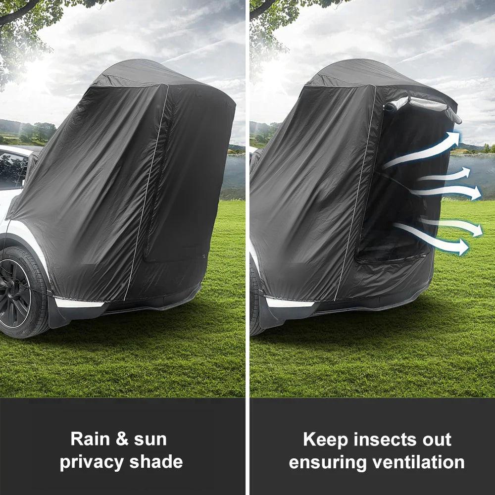 Tesla Model Y Tailgate Camping Tent Sunshade Awning - Waterproof Privacy Shelter for Outdoor Adventures - Evooor