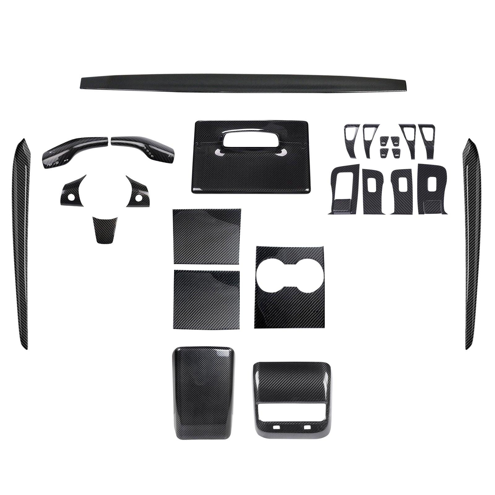 Premium Carbon Fiber Interior Trim Kit for Tesla Model 3 and Model Y - Upgrade Your Interior with High-Quality Wraps - Evooor