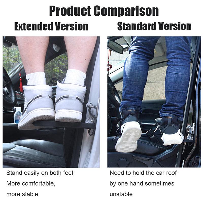 Tesla Model 3/Y/X/S Extended Car Door Step Foldable Car Roof Rack Step Universal Latch Hook Auxiliary Foot Pedal Aluminium Alloy Universal Fit - Evooor