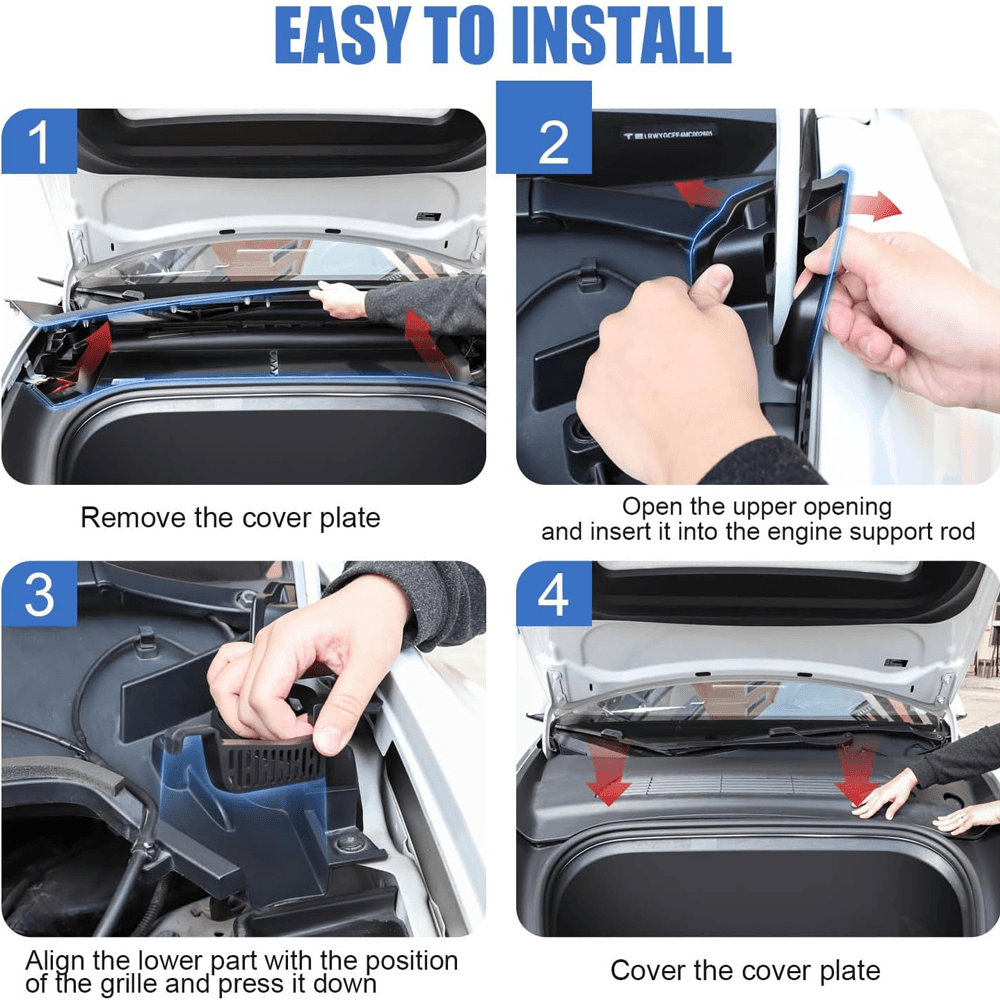 Waterproof Front Trunk Hood Organizer for Tesla Model Y: Efficiently Manage Storage Space and Shield from Water - Evooor