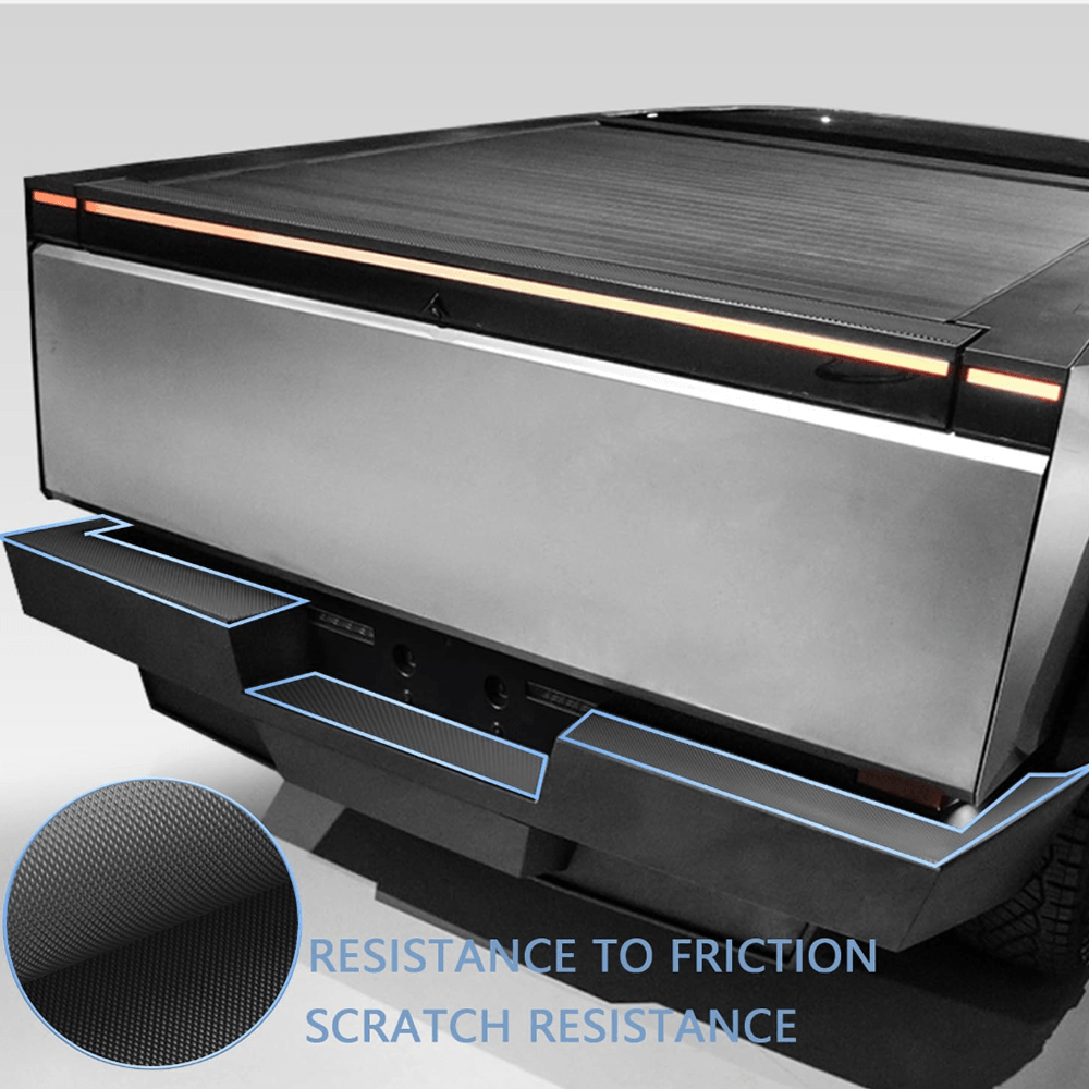 Durable Rear Bumper Tailgate Protectors for Cybertruck - Evooor