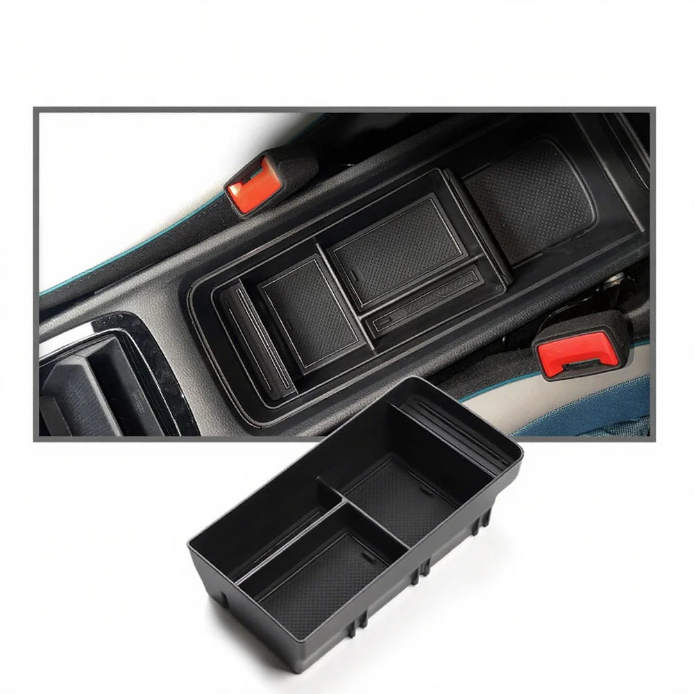 ABS and PVC Center Console Armrest Storage Box Organizer For VW ID.3 2021-2025 - Evooor