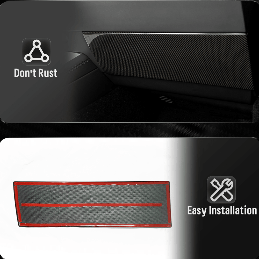 Carbon Fiber Glove Box Panel Cover for Tesla Model 3 - Upgrade Your Interior with Style - Evooor