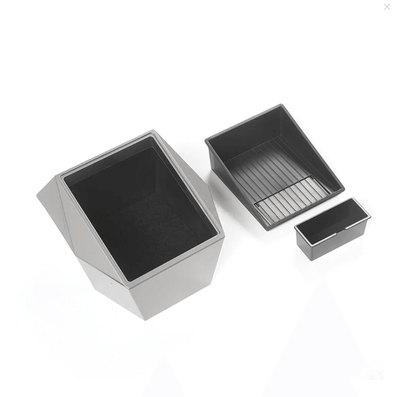 Premium Rear Cargo Organizer Compatible with Tesla Model Y 2021+ - Cybertruck-Inspired Design - Evooor