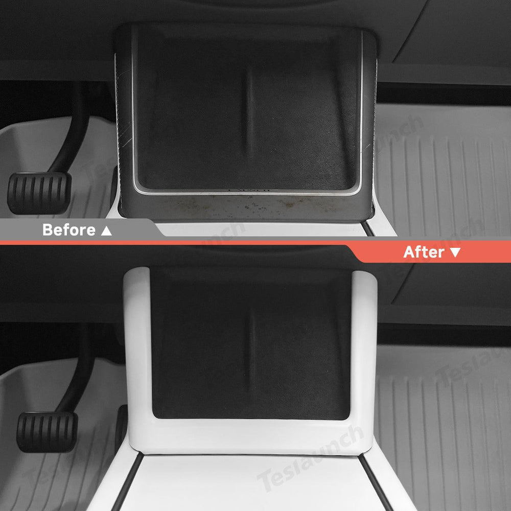 Tesla Model Y Wireless Charging Pad Trim with ABS Material - Juniper Green Finish for 2025+ Models - Evooor