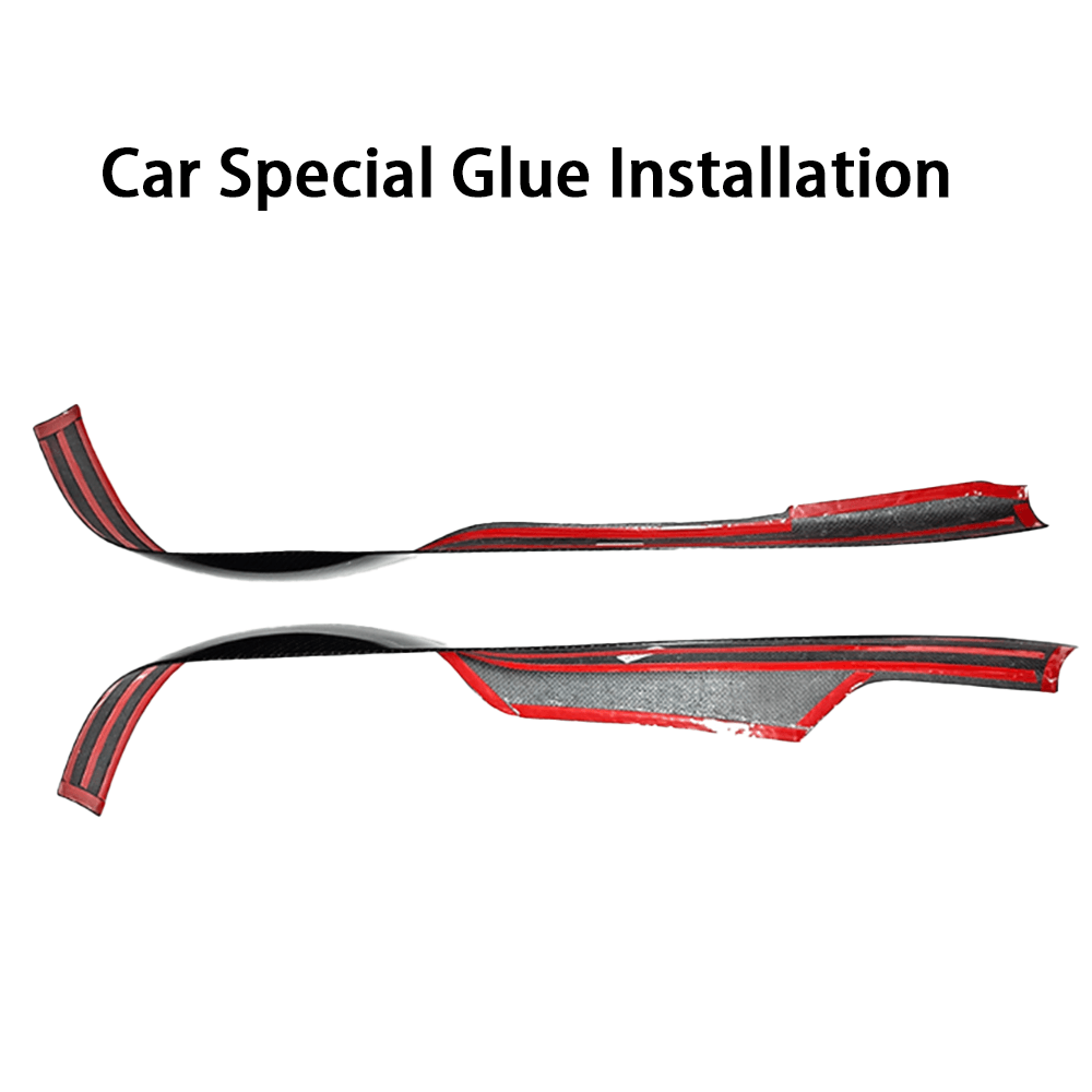 High-Quality Carbon Fiber Rear Trunk Inner Panel Protectors (Set of 2) for Tesla Model X 2022 and Beyond - Evooor