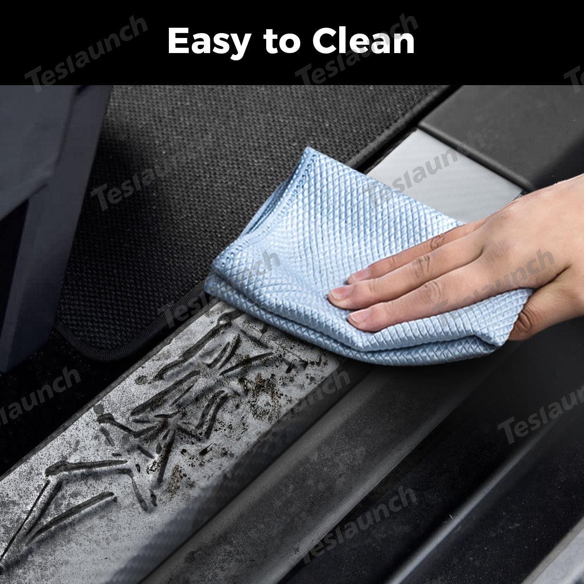 [Real Carbon Fiber] Front Door Sill Protector for Tesla Cybertruck (2 Pcs) - Evooor