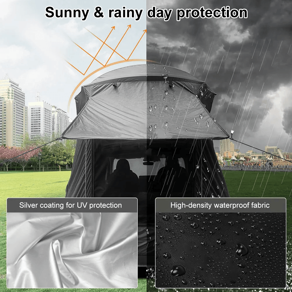 Tesla Model Y Tailgate Camping Tent Sunshade Awning - Waterproof Privacy Shelter for Outdoor Adventures - Evooor