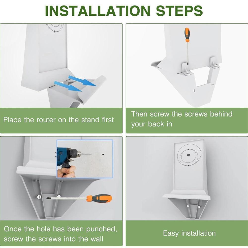 Adjustable Wall Mount Holder for Starlink Gen 2 Router with Swivel Function - Evooor