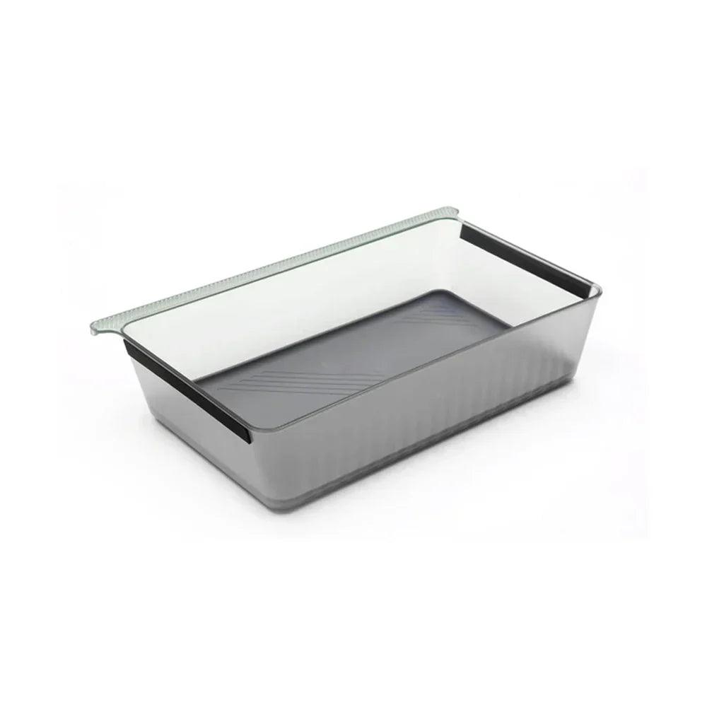 Custom Fit Underseat Organizer Tray Bin for Tesla Model X | Interior Hidden Storage Box (2022-2024) - Evooor