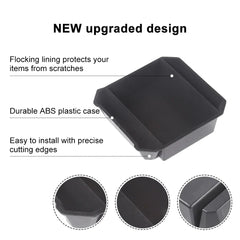 Flocked Liner Armrest Storage Box(ABS) For Tesla Cybertruck