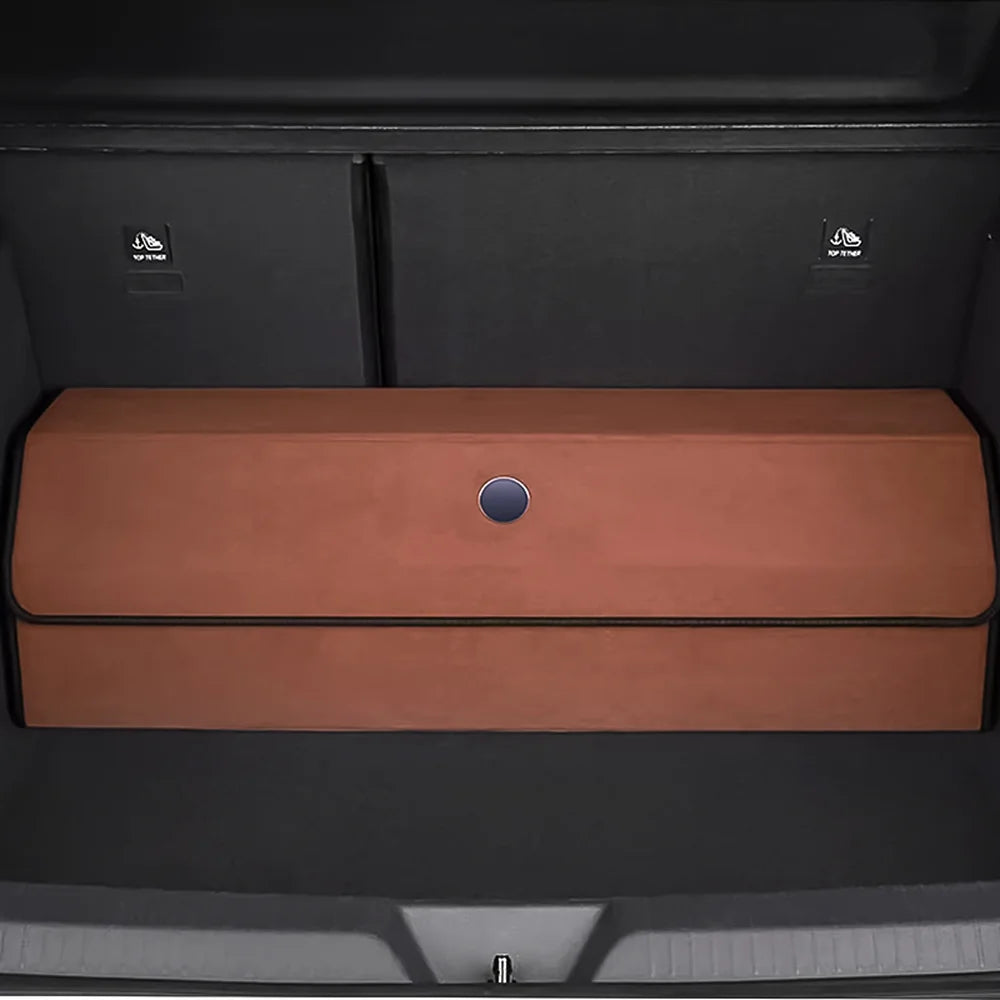 Alcantara Rear Trunk Storage Box For VW ID.4 2021-2025 - Evooor