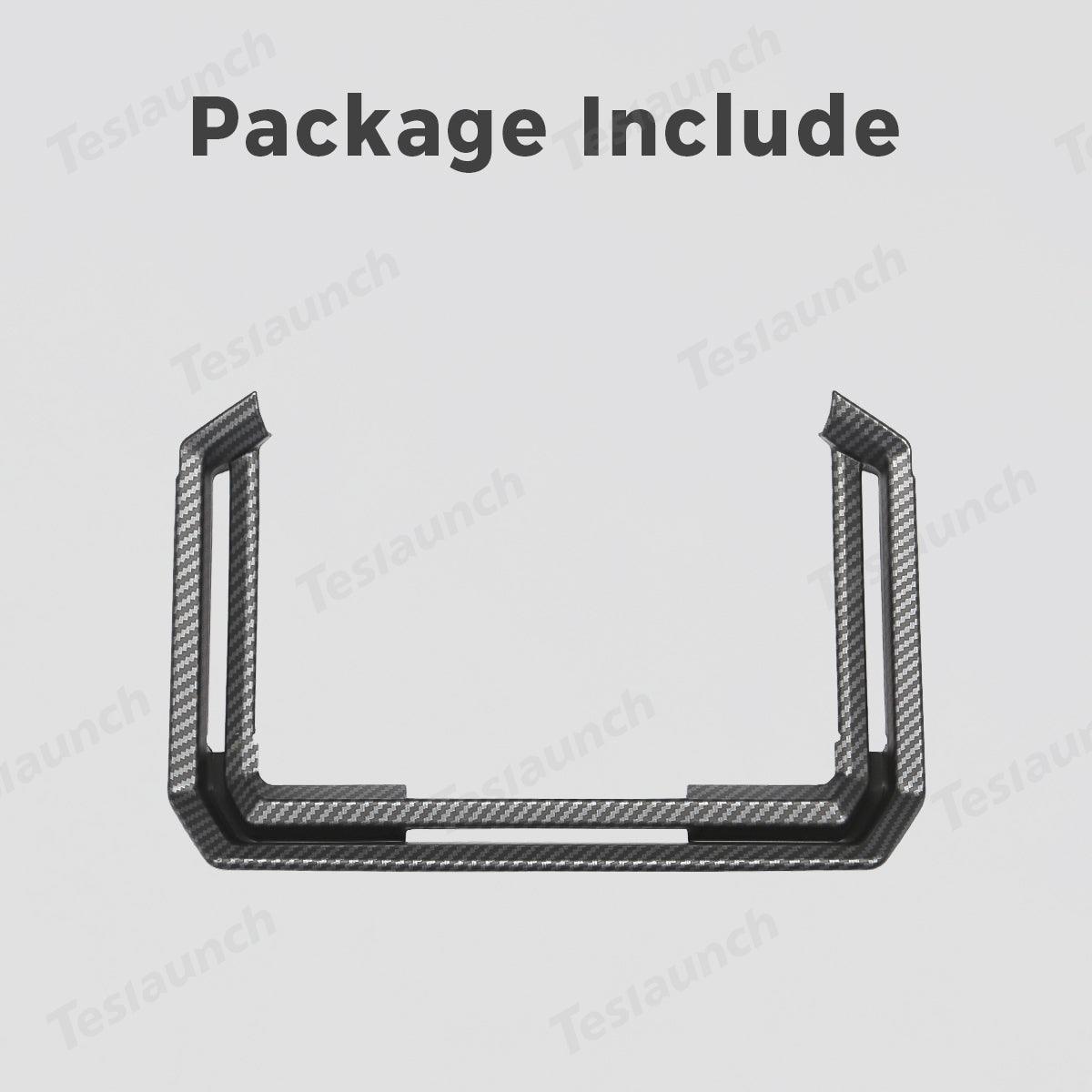 Carbon Fiber Style Rear Air Conditioning Vent Trim Cover for Tesla Cybertruck - Evooor