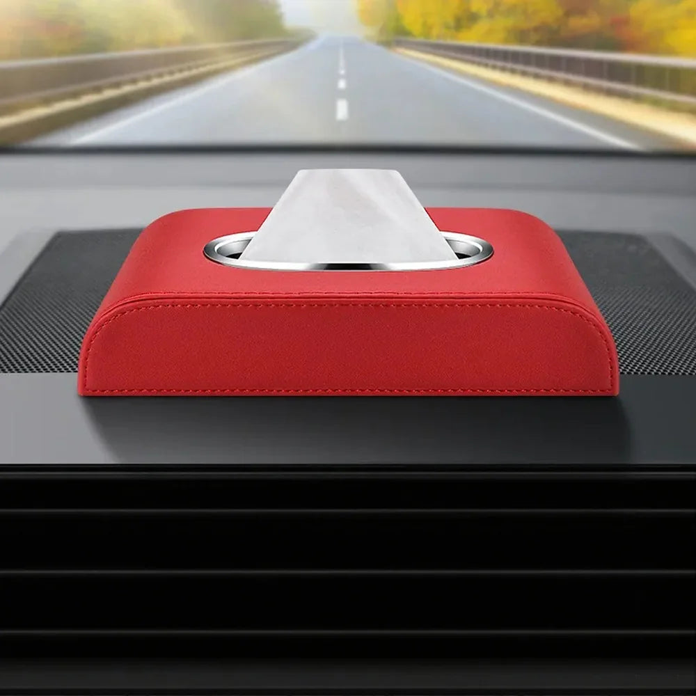 Leather Car Tissue Box Holder For VW ID.3 - Evooor