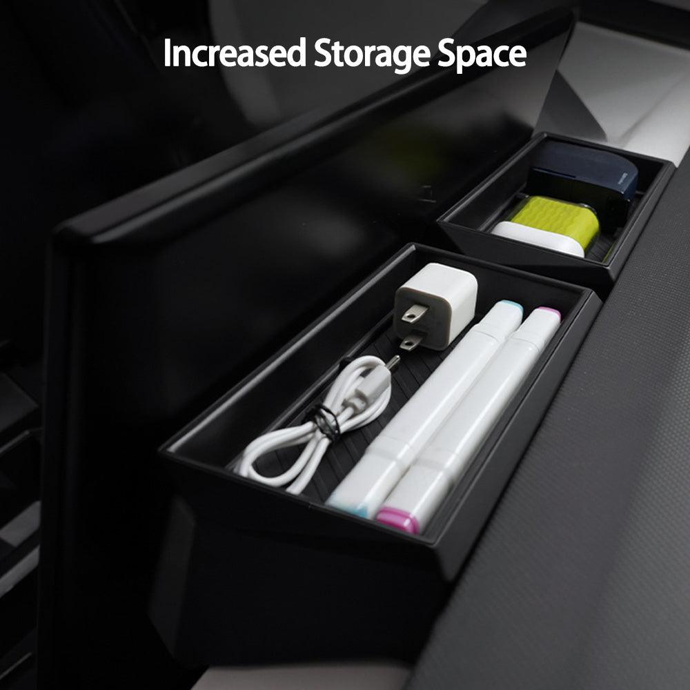 Cybertruck Center Console Behind-Screen Storage Box (Set of 2) - Evooor