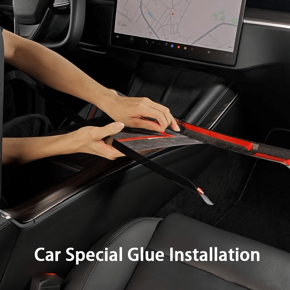 2022+ Tesla Model S/X Real Carbon Fiber Center Console Side Panel Upgrade - Evooor