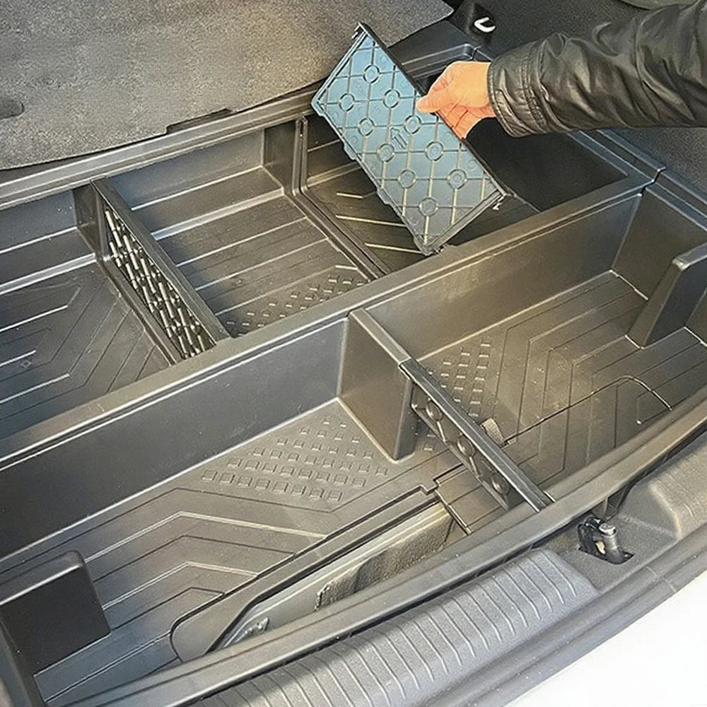 PP Plastic Rear Trunk Interior Storage Box For VW ID.3 2021+ - Evooor